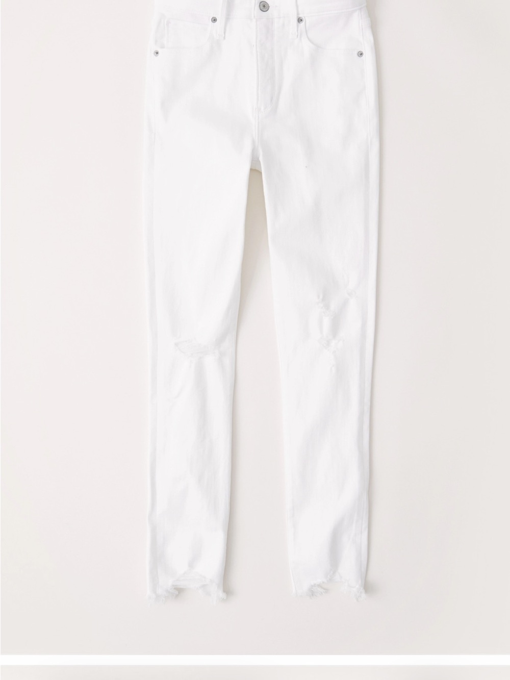 Abercrombie & Fitch White High-Rise Women's Jeans